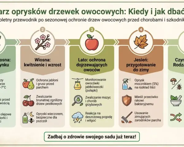 Kalendarz oprysków drzew owocowych: tabela sezonowych zabiegów ochronnych. Od wczesnej wiosny do jesieni, z uwzględnieniem rodzajów środków.
